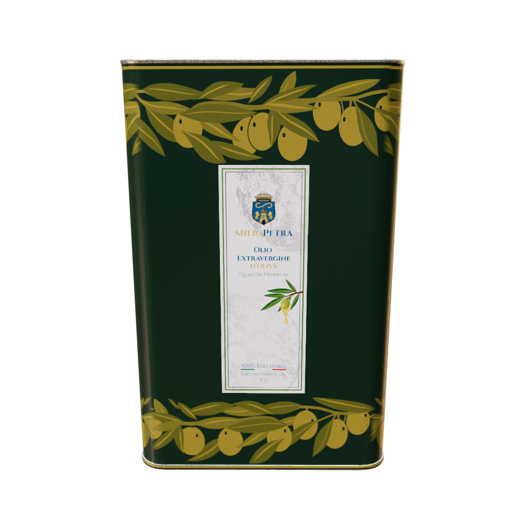 Olio Extravergine D'Oliva EVO - Milio Petra 100% Italiano 5L