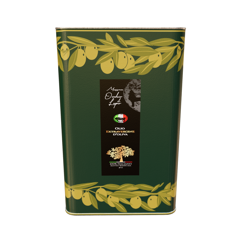 Olio Extravergine D'Oliva EVO - Masseria Occhio di lupo 100% Italiano 5L