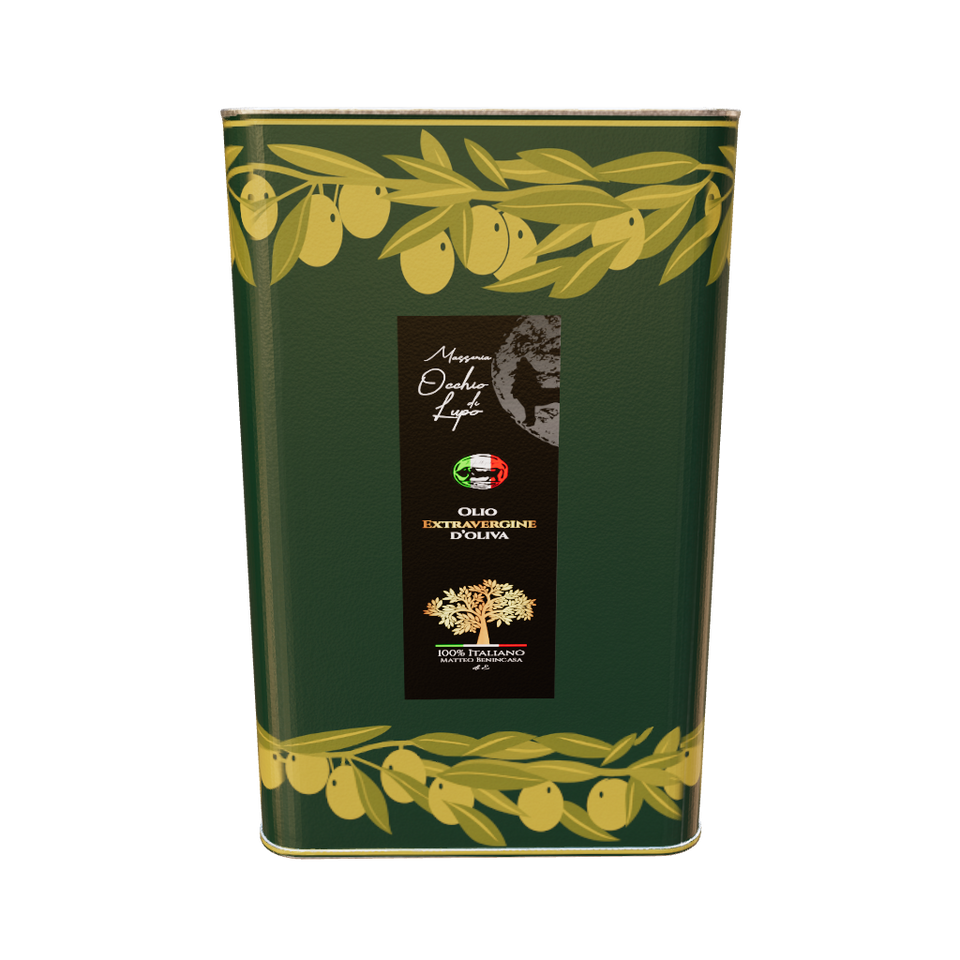 Olio Extravergine D'Oliva EVO - Masseria Occhio di lupo 100% Italiano 5L